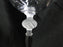 Sasaki Isabelle, Frosted Ball on Stem: Water or Wine Goblet, 9 1/8" Tall, As Is