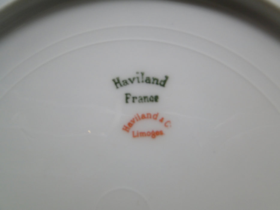 Haviland (Limoges) Schleiger 91F, Lavender & Gray: Platter, 12 1/4", As Is
