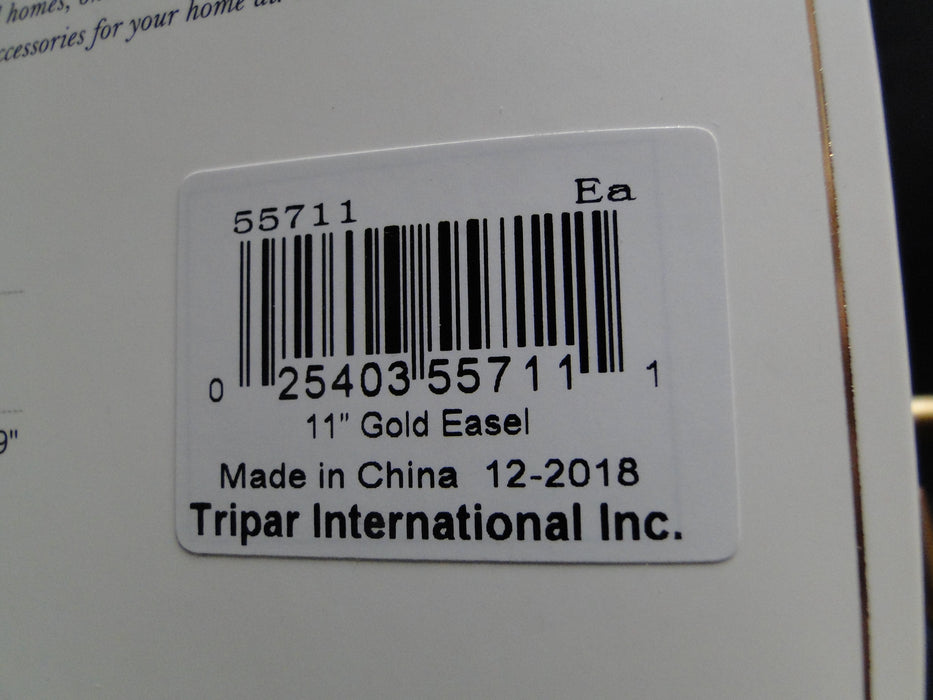 Tripar Stratford Gold Metal Medium Display Easel for One 8"-12" Item