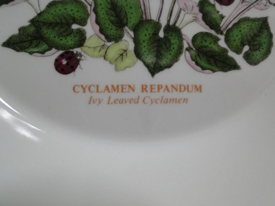 Portmeirion Botanic Garden: Rim Soup Bowl, 8 1/2", Ivy Leaved Cyclamen, Britain
