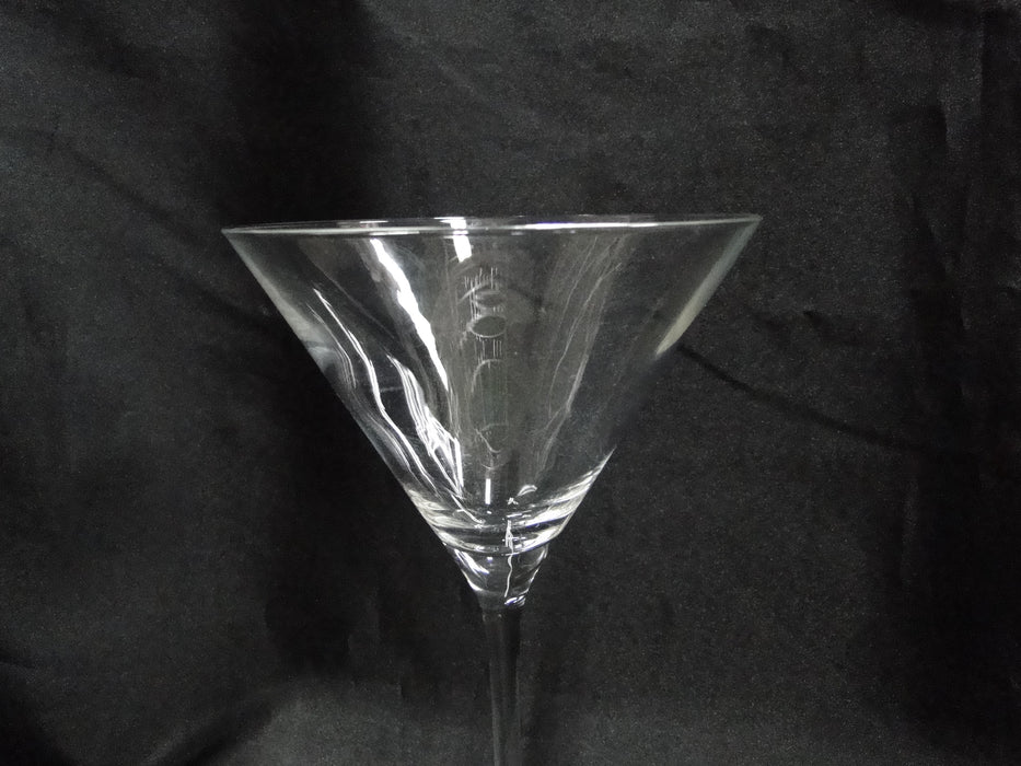 Rona Artist, Clear & Smooth, Lead-Free:  Set of 6 NEW Martini Glasses, 7 1/2"