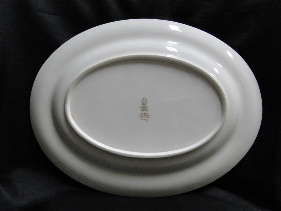 Wedgwood Ventnor W996, Fruit Urns & Swags: Oval Serving Platter, 15 1/4"