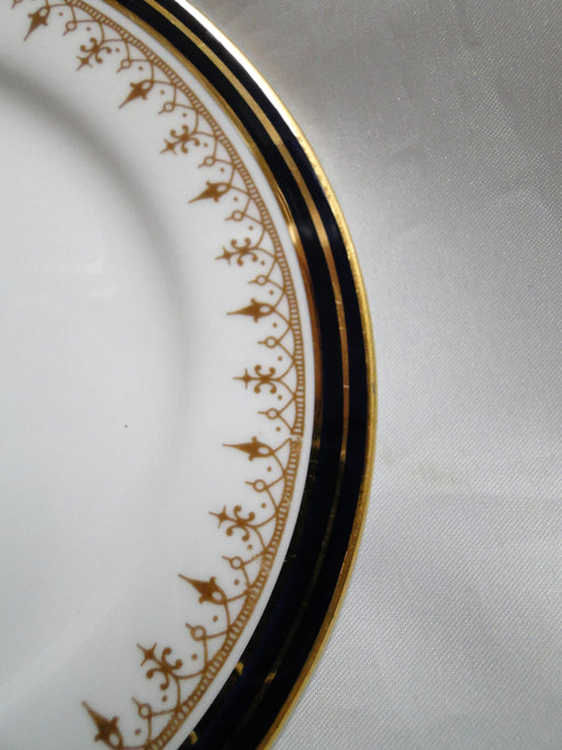 Aynsley Leighton Smooth, Cobalt & Gold Bands: Bread Plate (s), 6 3/8", Lt Wear