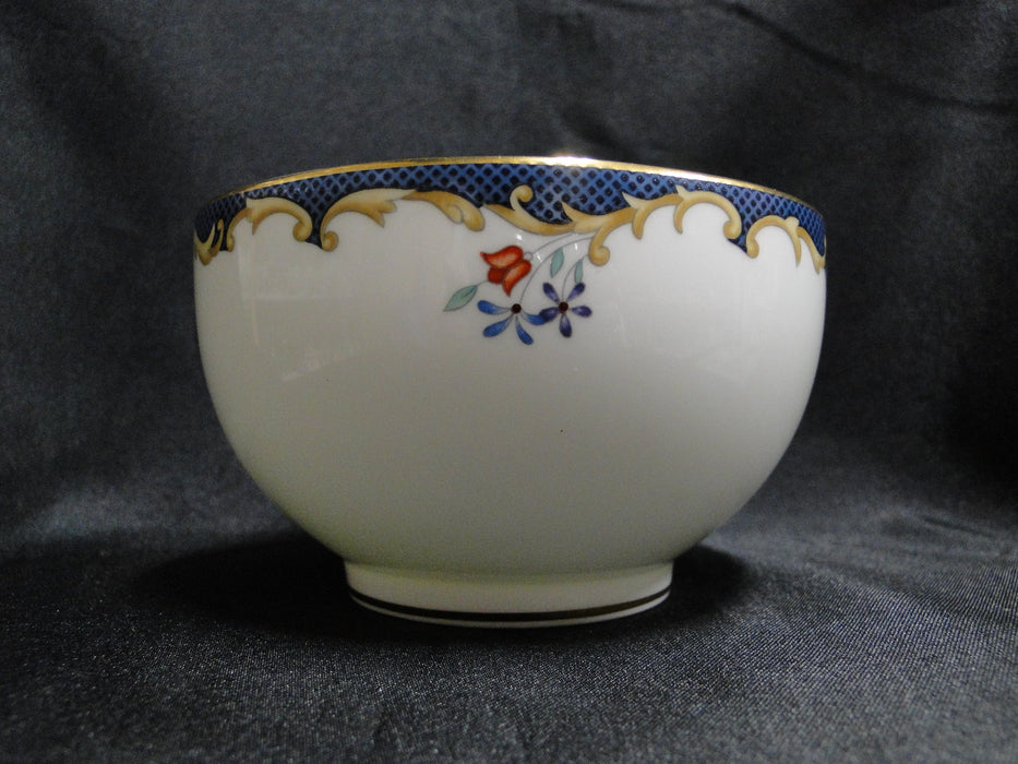 Wedgwood Chartley, Blue Edge: Open Sugar / Rice Bowl (s), 4" x 2 3/8"