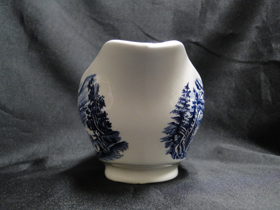 Staffordshire Liberty Blue, Blue & White Scene: Gravy Boat