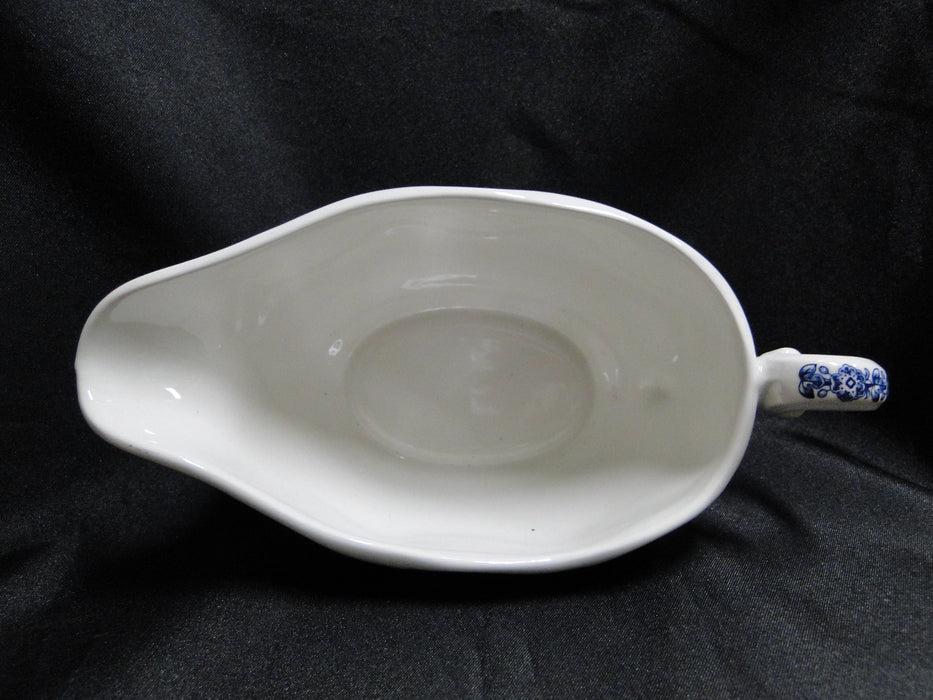 Staffordshire Liberty Blue, Blue & White Scene: Gravy Boat