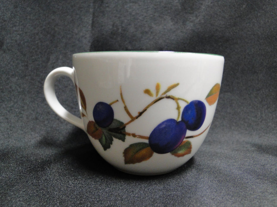 Royal Worcester Evesham Vale, England, Green Trim: Cup & Saucer Set (s), 2 5/8"