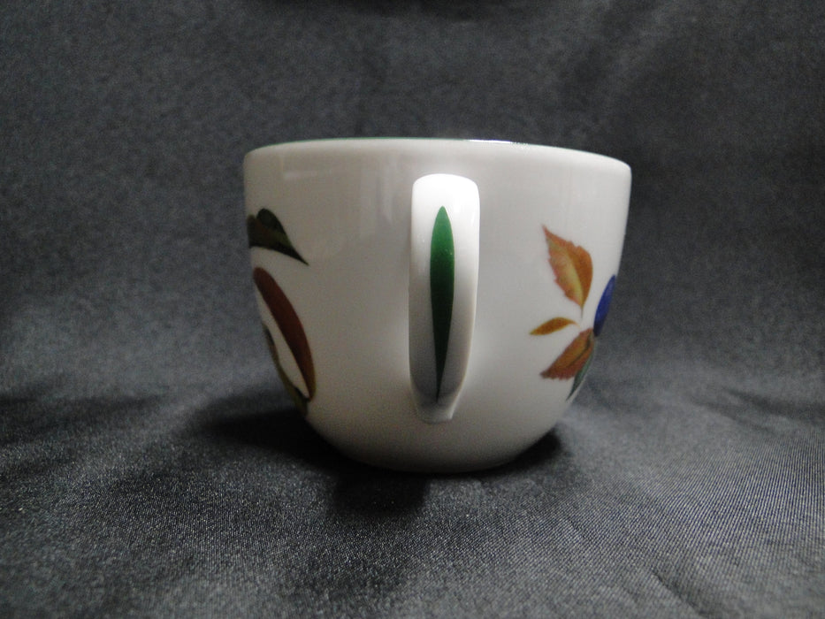 Royal Worcester Evesham Vale, England, Green Trim: Cup & Saucer Set (s), 2 5/8"