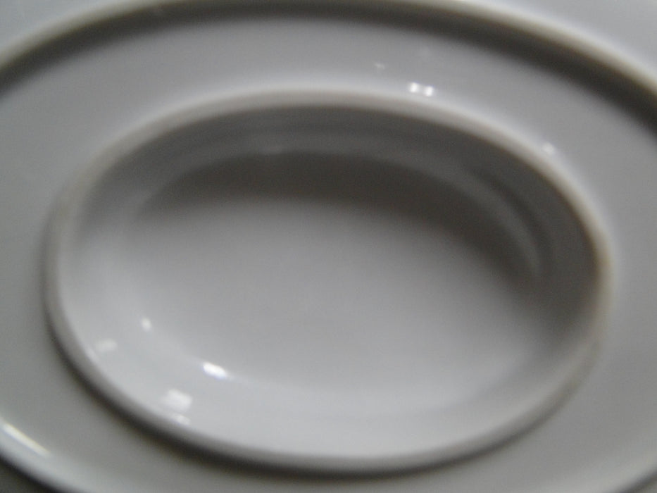 Eschenbach White w/ Pink & Yellow Flowers ESC302: Gravy w/ Underplate