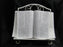 Tripar Distressed White / Cream Metal Display Stand for One Book