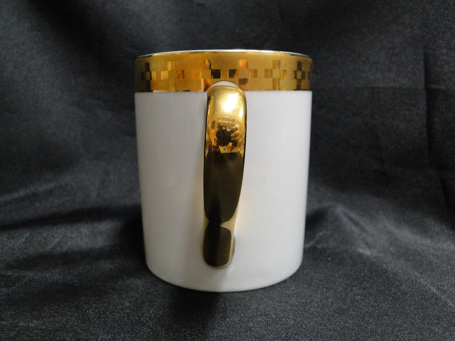 Tiffany Imperial, Frank Lloyd Wright, Gold Squares: Mug (s), 3 1/2" Tall
