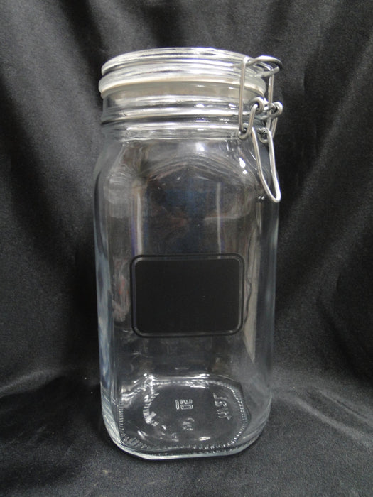 Steelite Bormioli Rocco, Italy: NEW Fido Chalkboard Jar (s), 8 3/4”, 50 3/4 oz