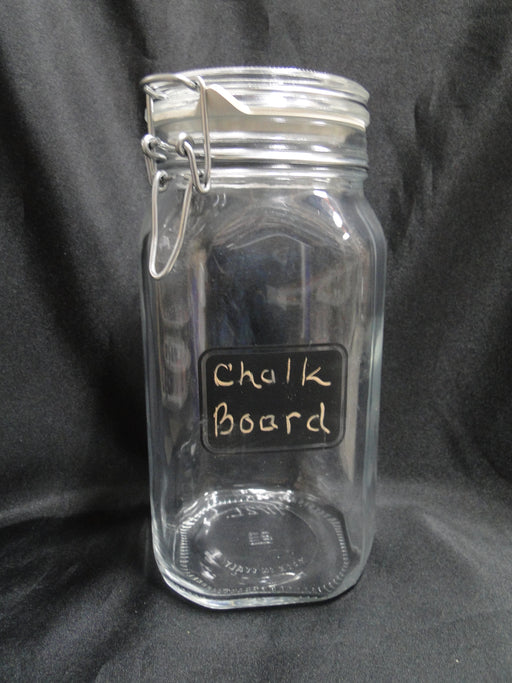 Steelite Bormioli Rocco, Italy: NEW Fido Chalkboard Jar (s), 8 3/4”, 50 3/4 oz