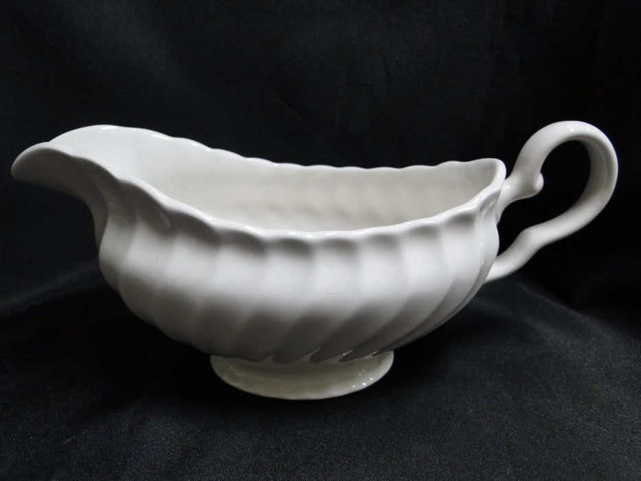 Johnson Brothers Regency, Snowhite: Gravy Boat w/ Separate Underplate, As Is
