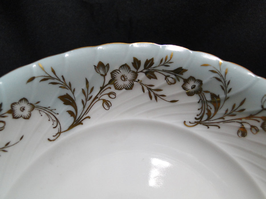Royal Tettau Duchess Blue Green, Gold Flowers & Trim: Fruit Bowl (s), 5 5/8"