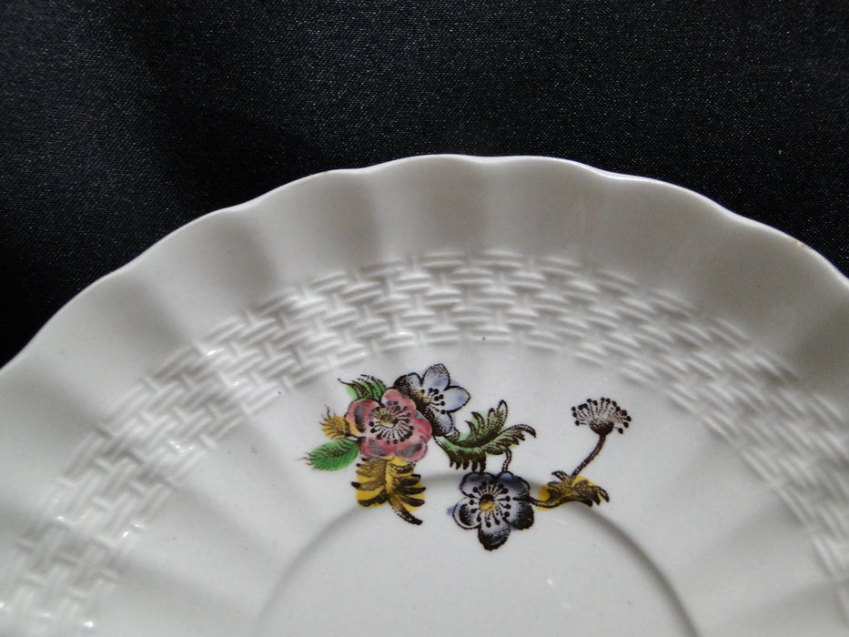 Spode Wicker Lane, Basket Weave, Florals: Cup & Saucer Set (s), 2 1/8"