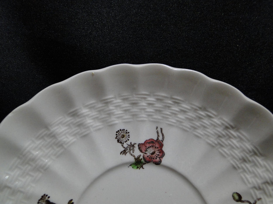 Spode Wicker Lane, Basket Weave, Florals: Cup & Saucer Set (s), 2 1/8"