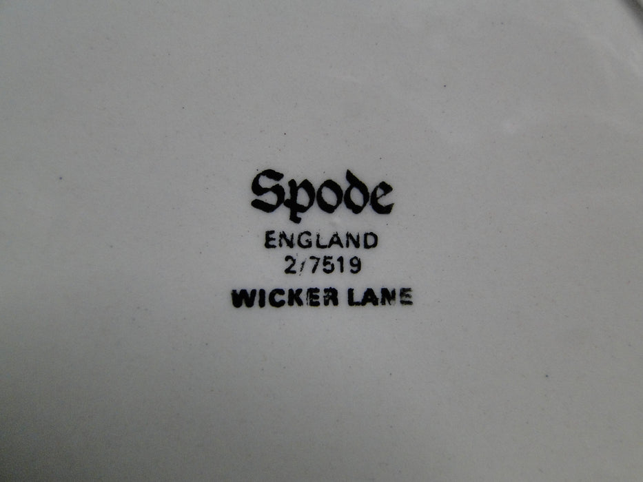 Spode Wicker Lane, Basket Weave, Florals: Cup & Saucer Set (s), 2 1/8"