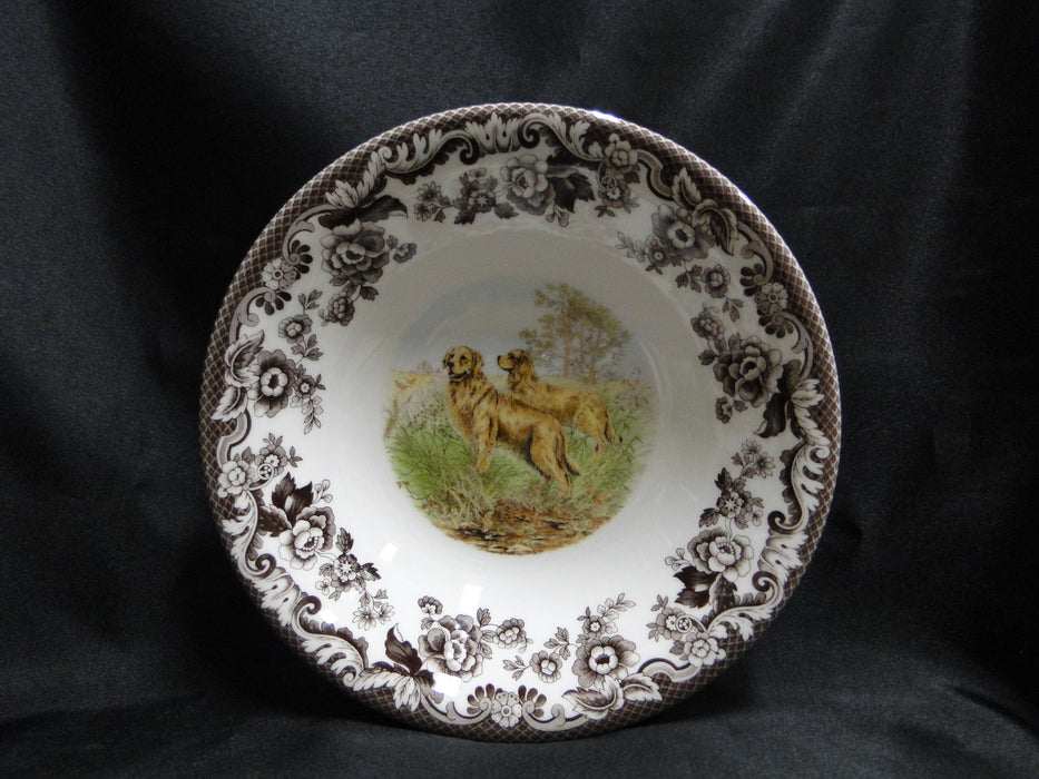 Spode Woodland Golden Retriever: NEW Ascot Salad / Soup Bowl, 8", Box