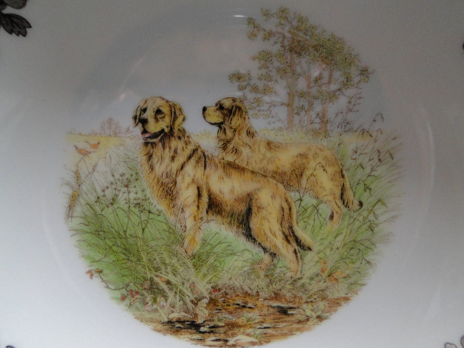 Spode Woodland Golden Retriever: NEW Ascot Salad / Soup Bowl, 8", Box