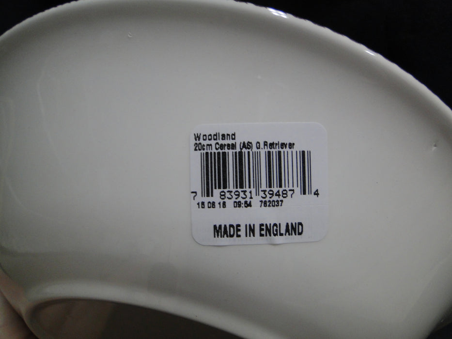 Spode Woodland Golden Retriever: NEW Ascot Salad / Soup Bowl, 8", Box