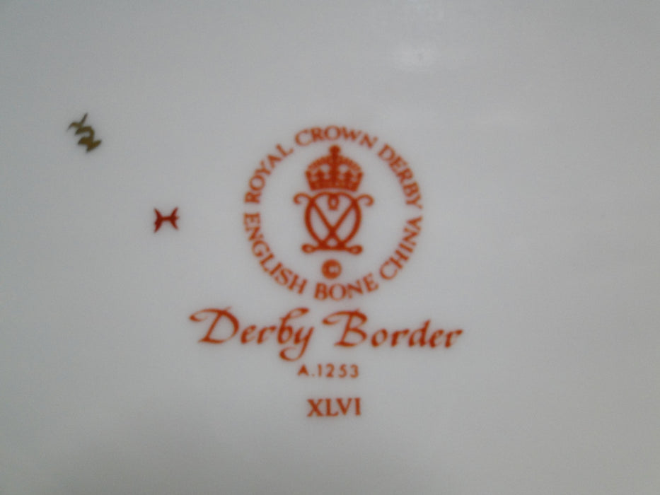 Royal Crown Derby Derby Border: Oval Serving Bowl, 10 3/8" x 8" x 2 1/4" Tall