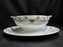 Raynaud Ceralene Guirlandes, Green Line, Flowers: Gravy Boat w/ Attached Plate