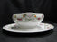 Raynaud Ceralene Guirlandes, Green Line, Flowers: Gravy Boat w/ Attached Plate