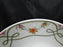 Raynaud Ceralene Guirlandes, Green Line, Flowers: Gravy Boat w/ Attached Plate