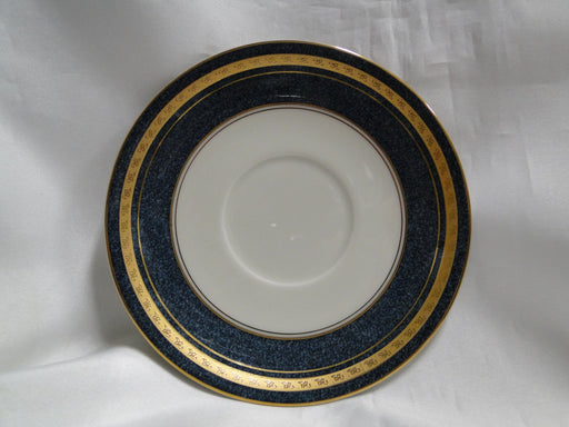 Mikasa Imperial Lapis, Blue Marble Rim, Gold: 5 3/4" Saucer Only, No Cup