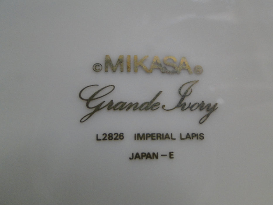 Mikasa Imperial Lapis, Blue Marble Rim, Gold: Rim Soup Bowl (s), 8 5/8"
