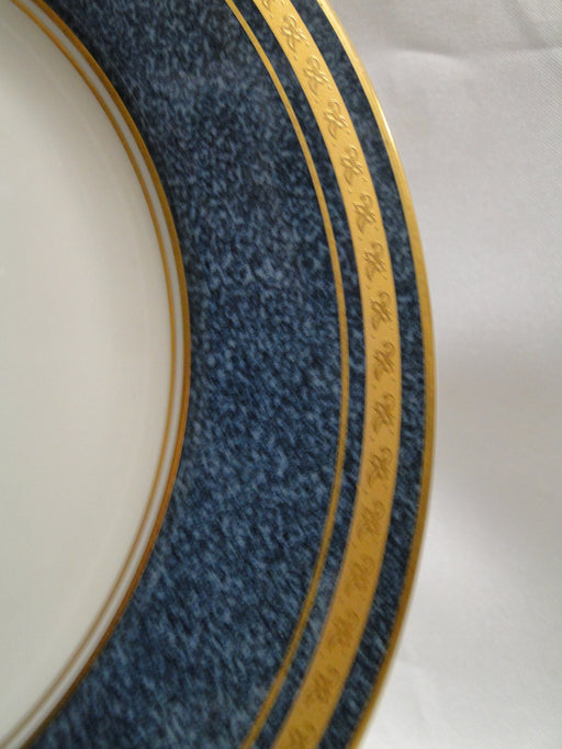 Mikasa Imperial Lapis, Blue Marble Rim, Gold: Salad Plate (s), 7 5/8"