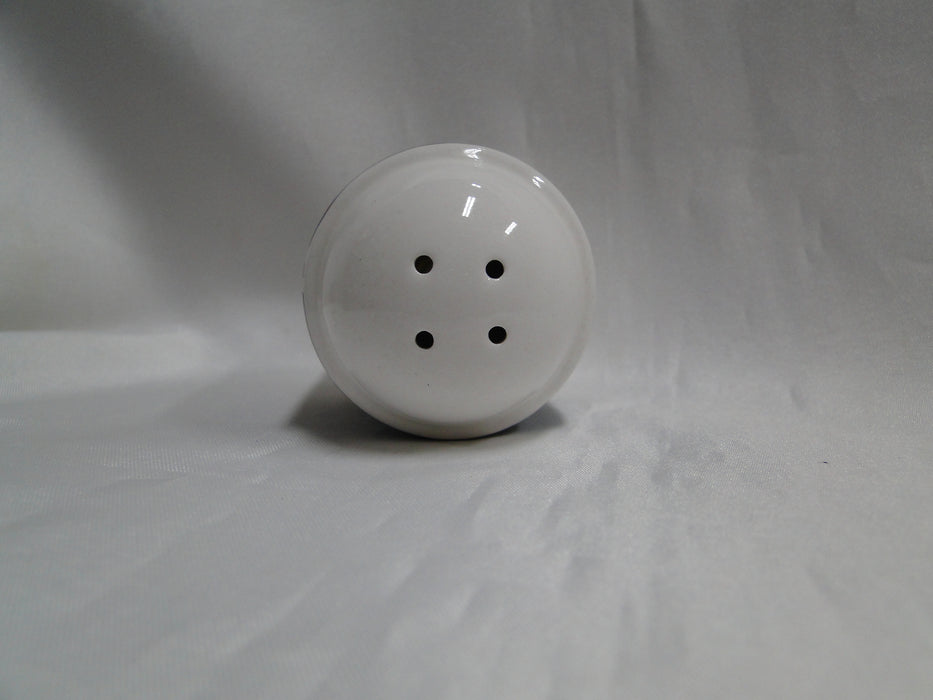 Mikasa Florentine Blue, Leaf & Tan Bands: Salt OR Pepper Shaker, 4 Holes, 3"