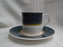 Mikasa Florentine Blue, Leaf & Tan Bands: Cup & Saucer Set (s), 3"