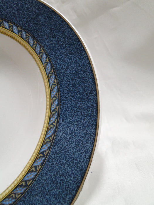 Mikasa Florentine Blue, Leaf & Tan Bands: Rim Soup Bowl, 9 1/4", As Is