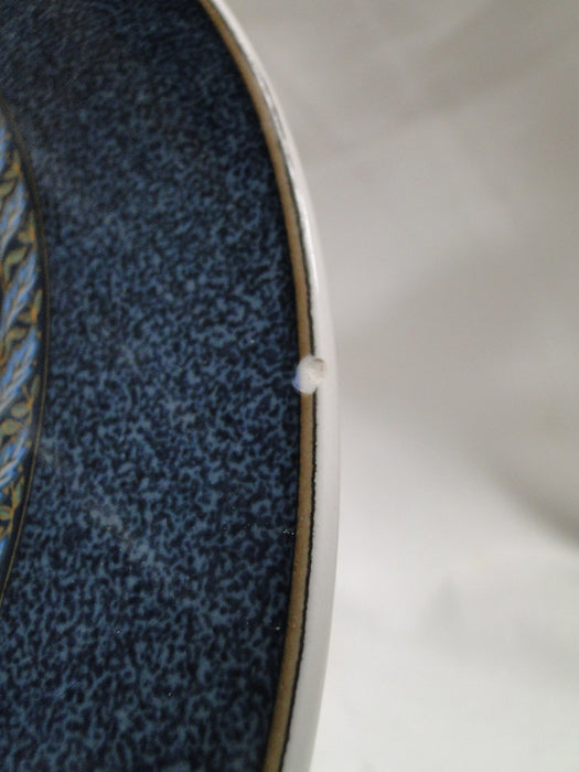 Mikasa Florentine Blue, Leaf & Tan Bands: Rim Soup Bowl, 9 1/4", As Is