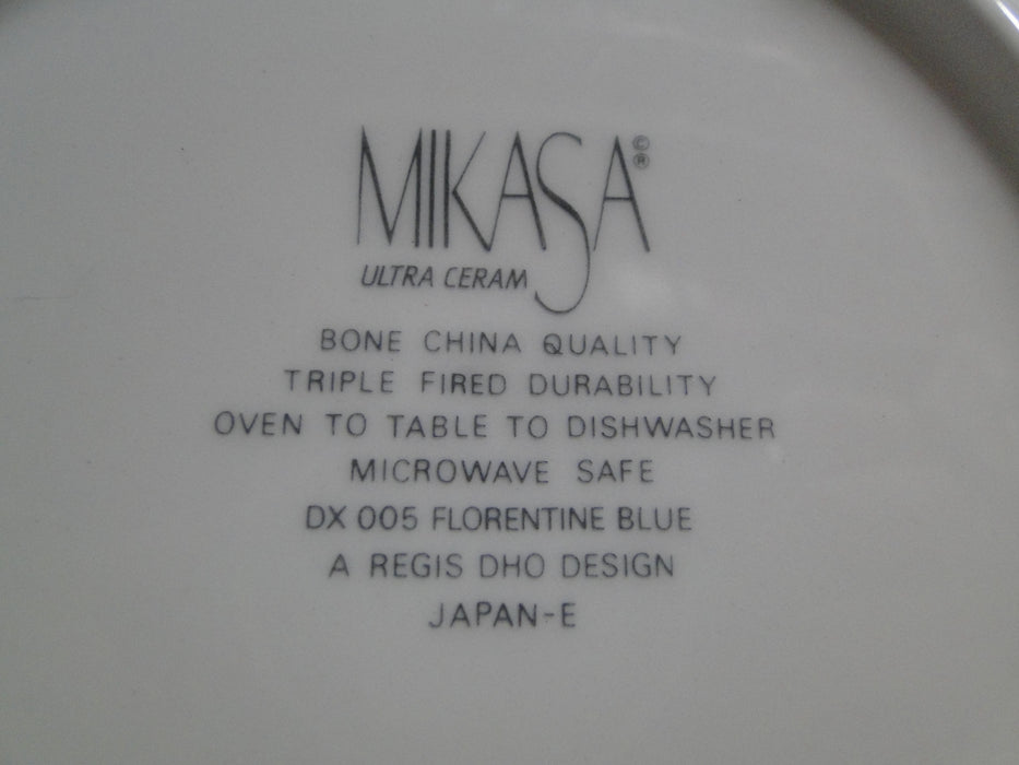 Mikasa Florentine Blue, Leaf & Tan Bands: Rim Soup Bowl, 9 1/4", As Is
