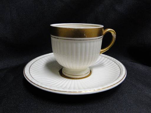 Wedgwood Edme Heavy Gold Trim: Demitasse Cup & Saucer Set, 2 1/2", As Is