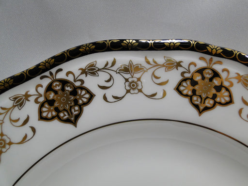 Wedgwood Constantine, Black & Gold Design on Rim: Salad Plate (s), 8 1/8"