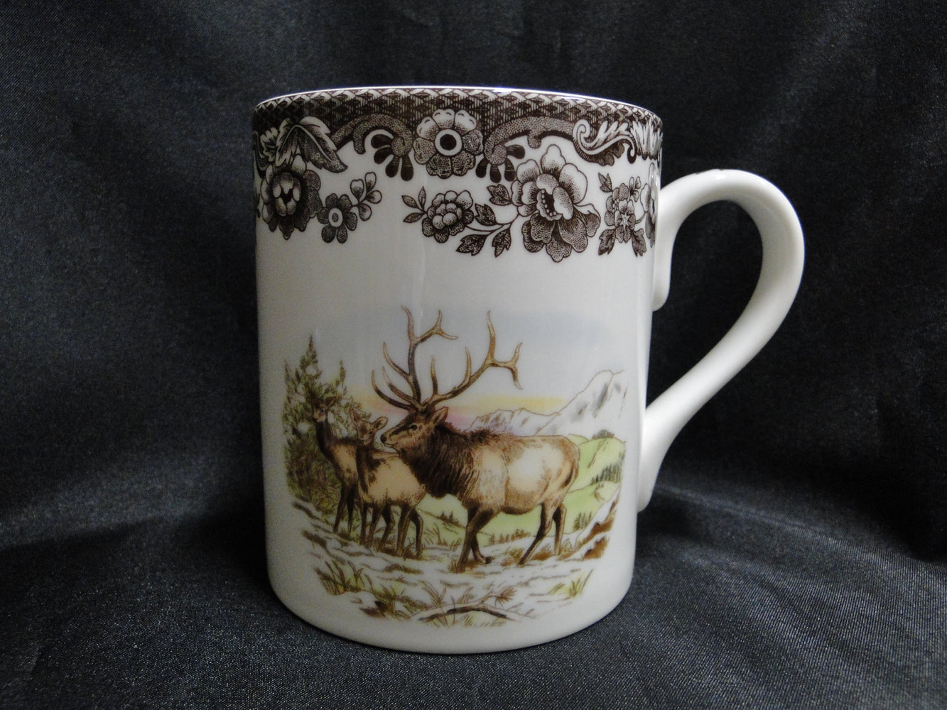 Spode Woodland Winter Scenes Elk: NEW Mug (s), 4 1/4" Tall, 16 oz