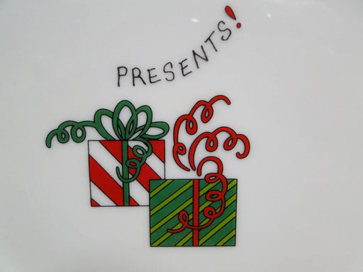 Fitz & Floyd Essentials Merry Christmas: Presents! Square Plate, 6 3/4"