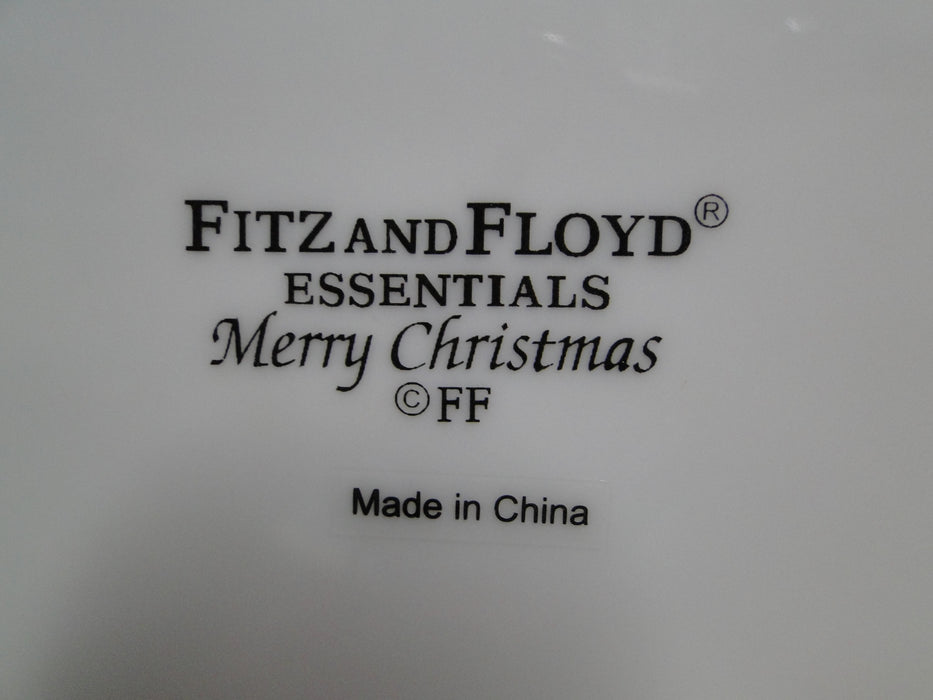 Fitz & Floyd Essentials Merry Christmas: Ornaments! Square Plate, 6 3/4"