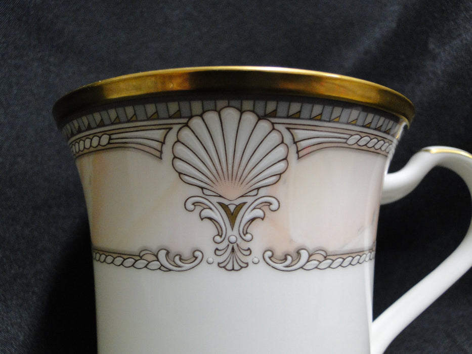 Noritake Pacific Majesty, 9771, White Shells, Pink Rim: Cup & Saucer Set (s), 3"