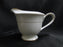 Style House Bridal Wreath, White w/ Gold Trim: Creamer / Cream Pitcher, 3 1/4"