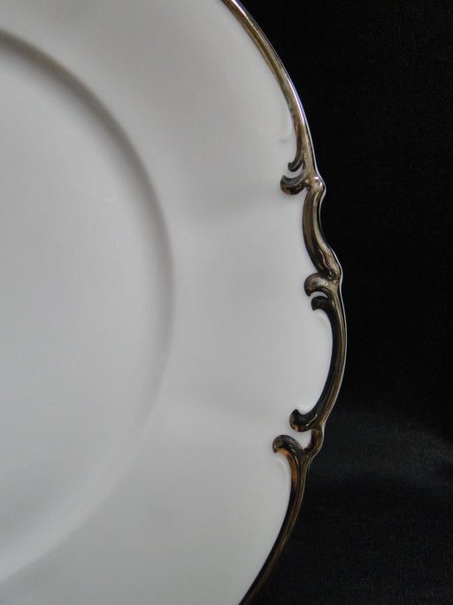 Hutschenreuther Revere, White w/ Platinum: Dinner Plate (s), 10", Smaller