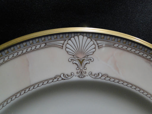 Noritake Pacific Majesty, 9771, White Shells, Pink Rim: Salad Plate (s), 8 3/8"