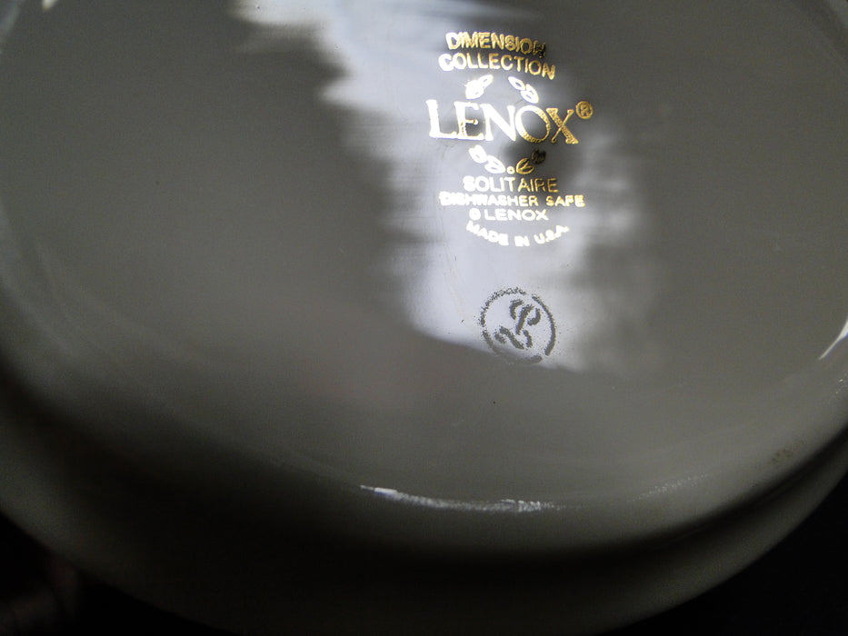 Lenox Solitaire, Ivory w/ Platinum Trim: Creamer / Cream Pitcher, 4" Tall