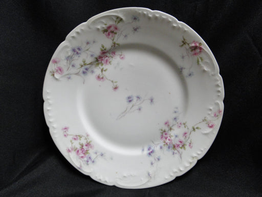 Haviland (Limoges) Schleiger 309, Pink & Blue Flowers: Salad Plate (s) 8", As Is