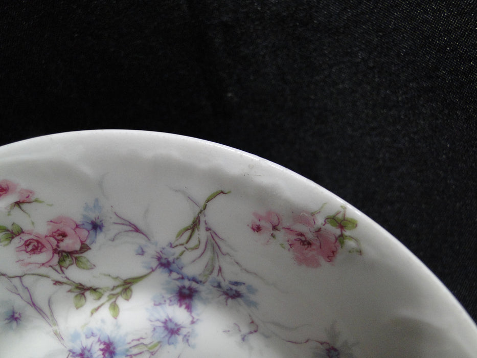 Haviland (Limoges) Schleiger 309, Pink & Blue Flowers: Fruit Bowl 4 7/8" As Is