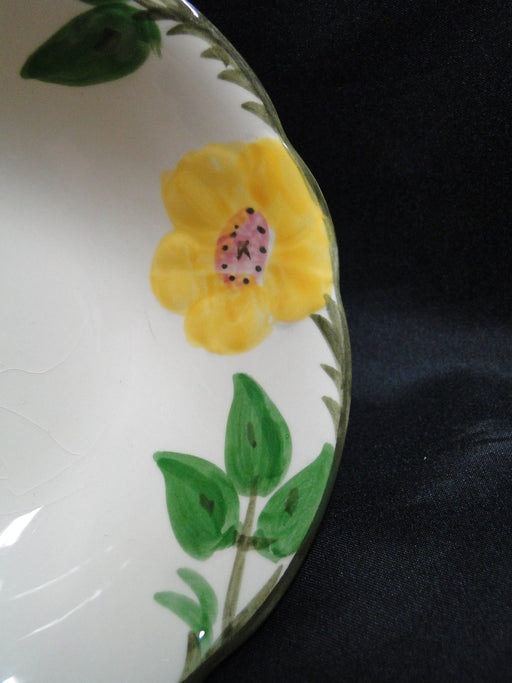 Franciscan Meadow Rose, Yellow, USA: Coupe Cereal Bowl, 6", Crazing